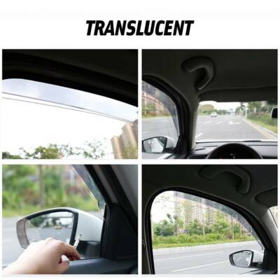 2016 Honda Civic Hood 2016-2021 Honda Civic Sedan 4-Piece Window Visor & Rain Guard Set - Black, Shatterproof, Adhesive Mount 2016 Honda Civic Windshield Wiper - Foto 4
