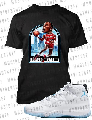 Mens Rookie of the Year Graphic Sneaker Tee to Complement Jordan 11 Legend Blue