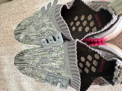 Adidas Mens NMD R1 Primeknit Size 11 BZ0222 Green Running Shoes