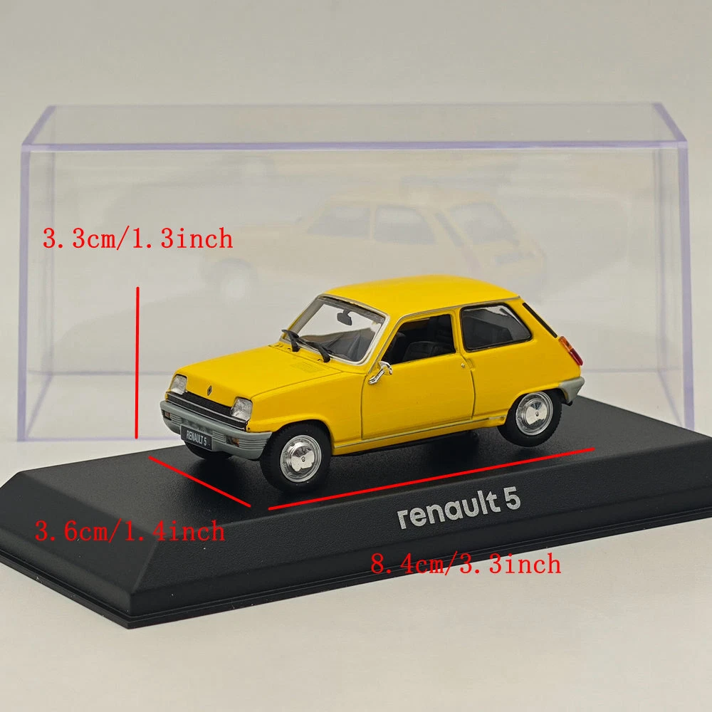 Norev 1/43 Renault 5 TL Yellow Diecast Model Cars Limited Collection