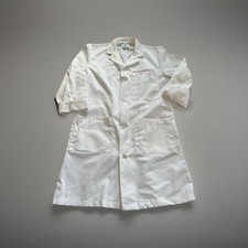 IU INDIANA UNIVERSITY School of MEDICINE LAB COAT Sz 40 Extra Buttons 3 Pockets