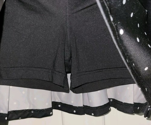BOLLE black White Polka-dot Poly Tennis Skort. Ladies S - Picture 2 of 5