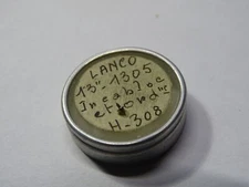 Watchmaking Watch Axle Pendulum Lanco Langendorf 13 " 1305 Ordi. And Inca