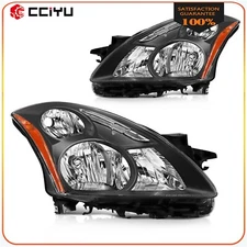 Headlights For Nissan For Altima Sedan 2010-2012 Black Housing Left&Right Clear