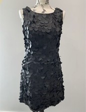 ALEXANDER MCQUEEN Black dress Shots Sleeveless Sz S 4