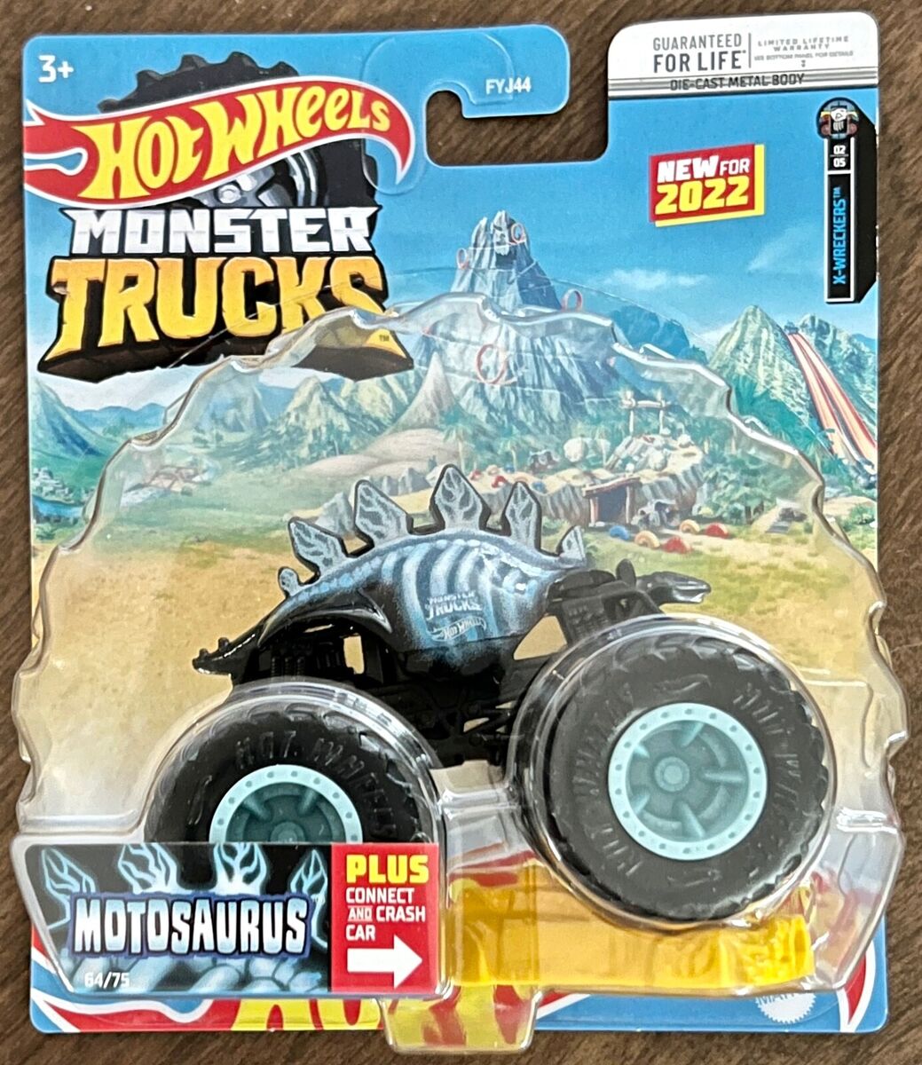 New 2022 Hot Wheels Monster Trucks Shark Wreak Connect & Crash Car Series