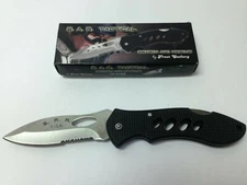 Frost Cutlery 7.5" SAR Tactical Knife 16-058B 3.5" Stainless Steel Blade