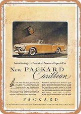 METAL SIGN - 1953 Packard Caribbean Convertible Ad Vintage Ad
