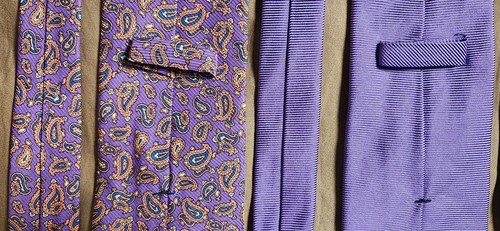 Lot of 11 Faconnable Men's Ties 100% Silk Purple Striped Paisley Geometric - Picture 21 of 24