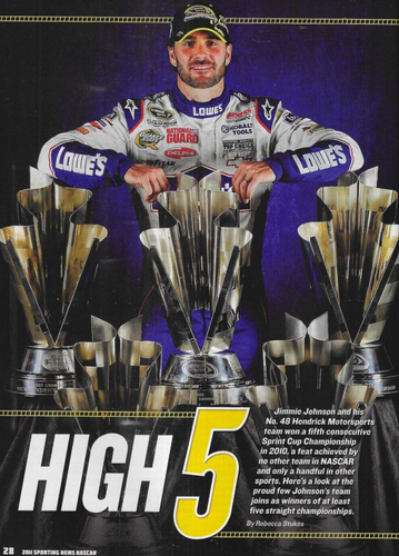 Sporting News Magazine Nascar Dale Earnhardt Jimmie Johnson Driver Profiles - Picture 8 of 13