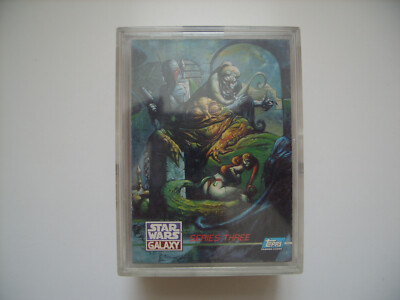Topps Star Wars Galaxy Serie 3 ( 1995 ) komplett in top Zustand, toprar !!!