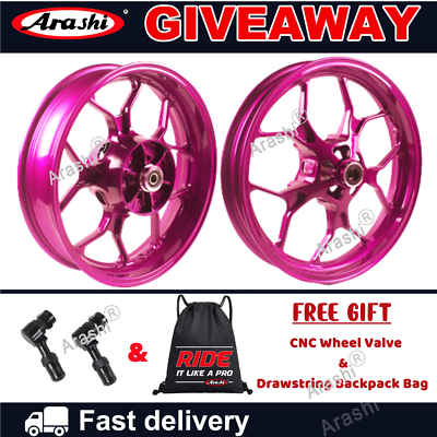 FREE★Live UK  Pink Rim オリジナル Fit Yamaha YZF R3 ABS 2015 - 2024 Arashi Customized Pink Front