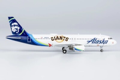 NG Model Airbus A320-200 Alaska ''San Francisco Giants'' N855VA 1:400 Modellflugze