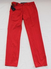 New MEYER Golf Pants AUGUSTA 36x32 Red 36 HIGH-PERFORMANCE Polyester Flat $295