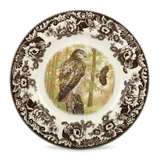 Spode Woodland Dinner Plate - Red-Tailed Hawk