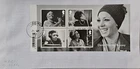 GB 2023 Commemorative Very fine used Shirley Bassey Miniature Sheet on envelope