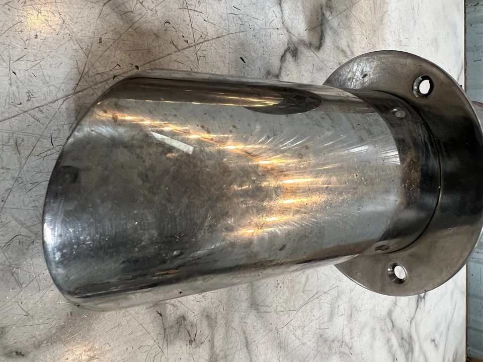 94 OMC Cobra 5.0 L 305 Boat stainless steel through hull transom exhaust pipes - Image 3 of 4