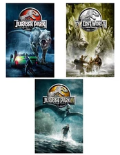 Jurassic Park Poster Set Of 3 Custom Jurassic Park Movie Posters 11 x 17 inch