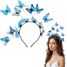Butterfly Headband for Women, Butterfly Fascinator Hats Headpiece Monarch