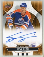 2024-25 Upper Deck Engrained Icons Steve Smith Auto Edmonton Oilers 24-25