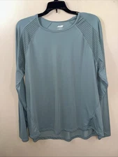 Avia Women’s Blue Long Sleeve Athletic Shirt Size XLarge Activewear Top NWoT