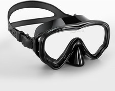 Adult Swim Goggles with Nose Cover, 180  Clear Wide View No Leak Diving Mask Poo