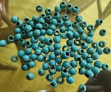 Antique Glass Turquoise Blue Handmade Beads