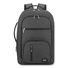 Solo UBN78010 11.88" x 7" x 19" 17.3” Grand Travel TSA Backpack - Dark Gray New