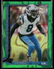 2025 Topps Chrome Football Jaycee Horn #41 Green Lava Refractor 41/99
