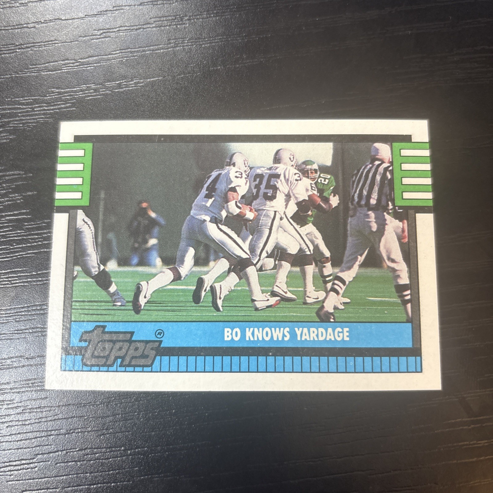 1990 Topps Bo Jackson Bo Knows Yardage #522 Los Angeles Raiders