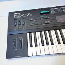 YAMAHA DX7s Classic FM Synthesizer w/Cartridge & Bag 61Keys 32Voices 1980s Japan