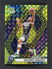 5/10 JSY# 1/1 ! 2024-25 Panini Mosaic Anthony Edwards Gold Spectris FOTL #36