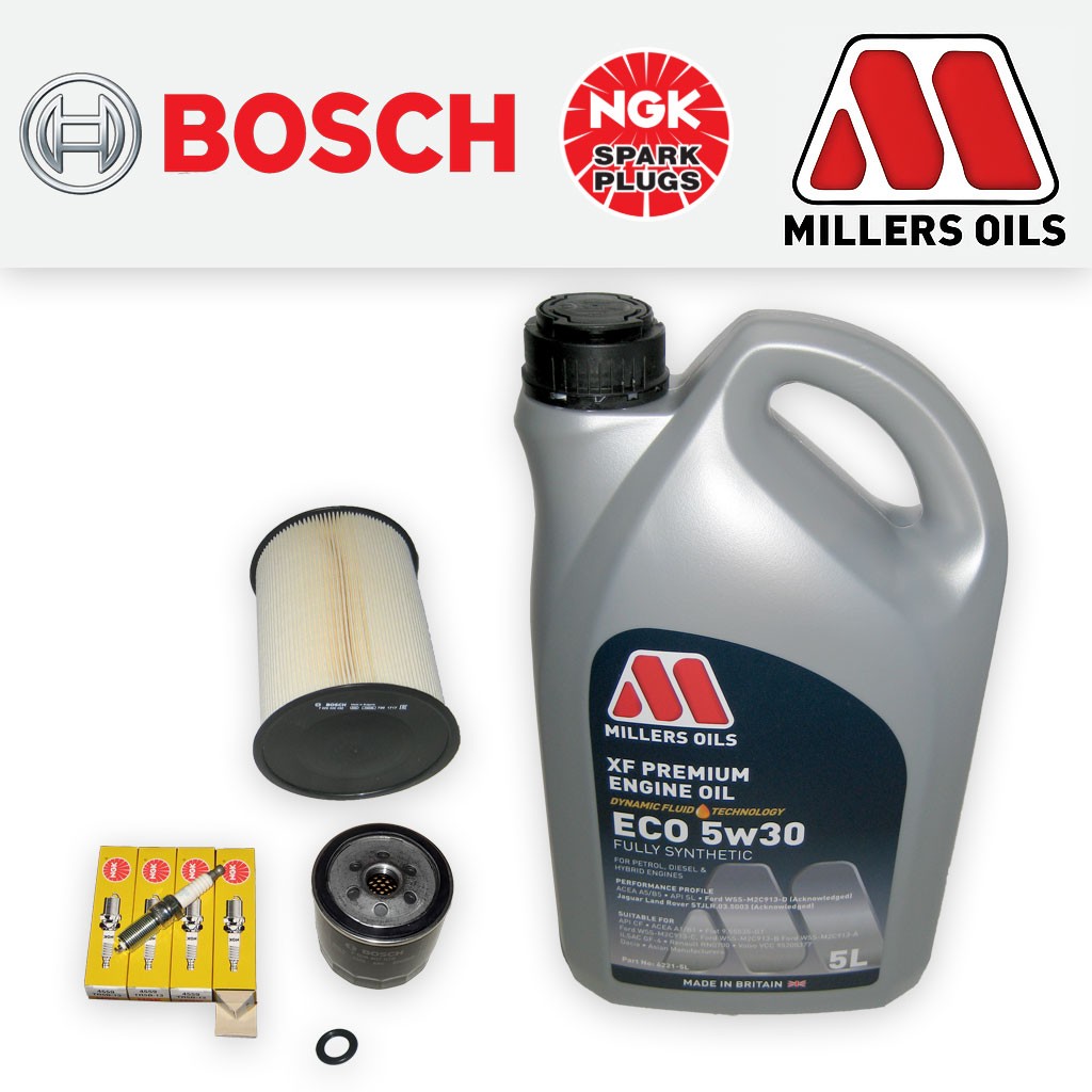 SERVICE KIT for VOLVO C30 1.6 OIL AIR FILTERS PLUGS +ECO OIL (2007-2012)