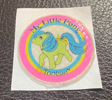 Vintage G1 My Little Pony Tootsie VTG Exclusive Puffy Sticker VERY RARE 1984