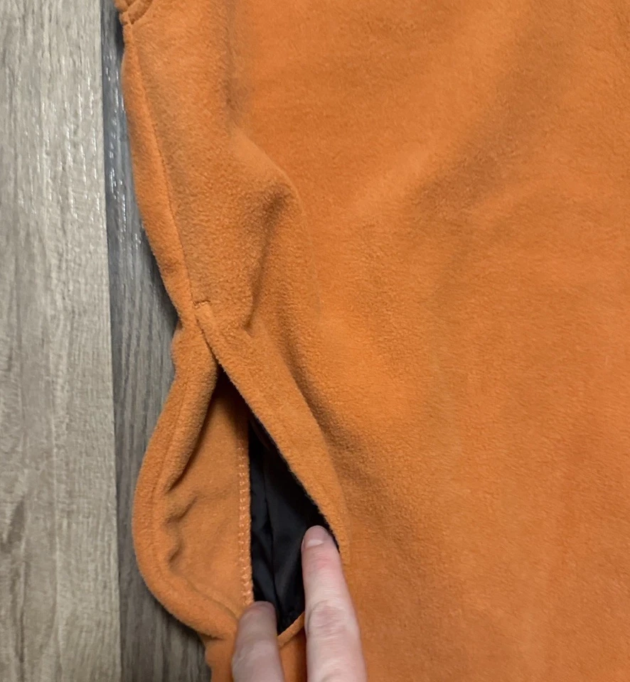 Team realtree mens Vibrant Orange Fleece Vest size medium - Image 2 of 4