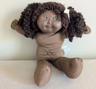 VINTAGE 1983 Cabbage Patch Kids African American Black Doll 16" Plush Stuffed
