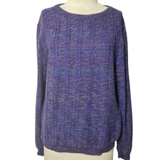 Vintage 70s Blue Sweater Size Small Made in the USA