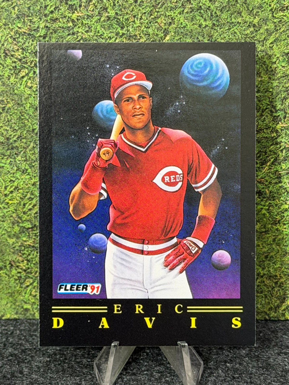 1991 Fleer Pro Vision All Universe #10 Eric Davis Cincinnati Reds  💎