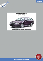 PDF Skoda Octavia 1 (1996-2010) Instandhaltung Inspektion Wartung Service