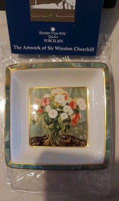 Border Fine Arts Studio Porzellanschale Fuß ''Malows'' von Sir Winston Churchill