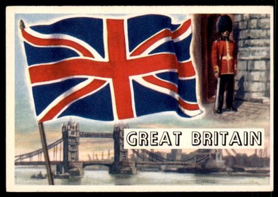 1956 TOPPS Flags Of The World GREAT BRITAIN #26