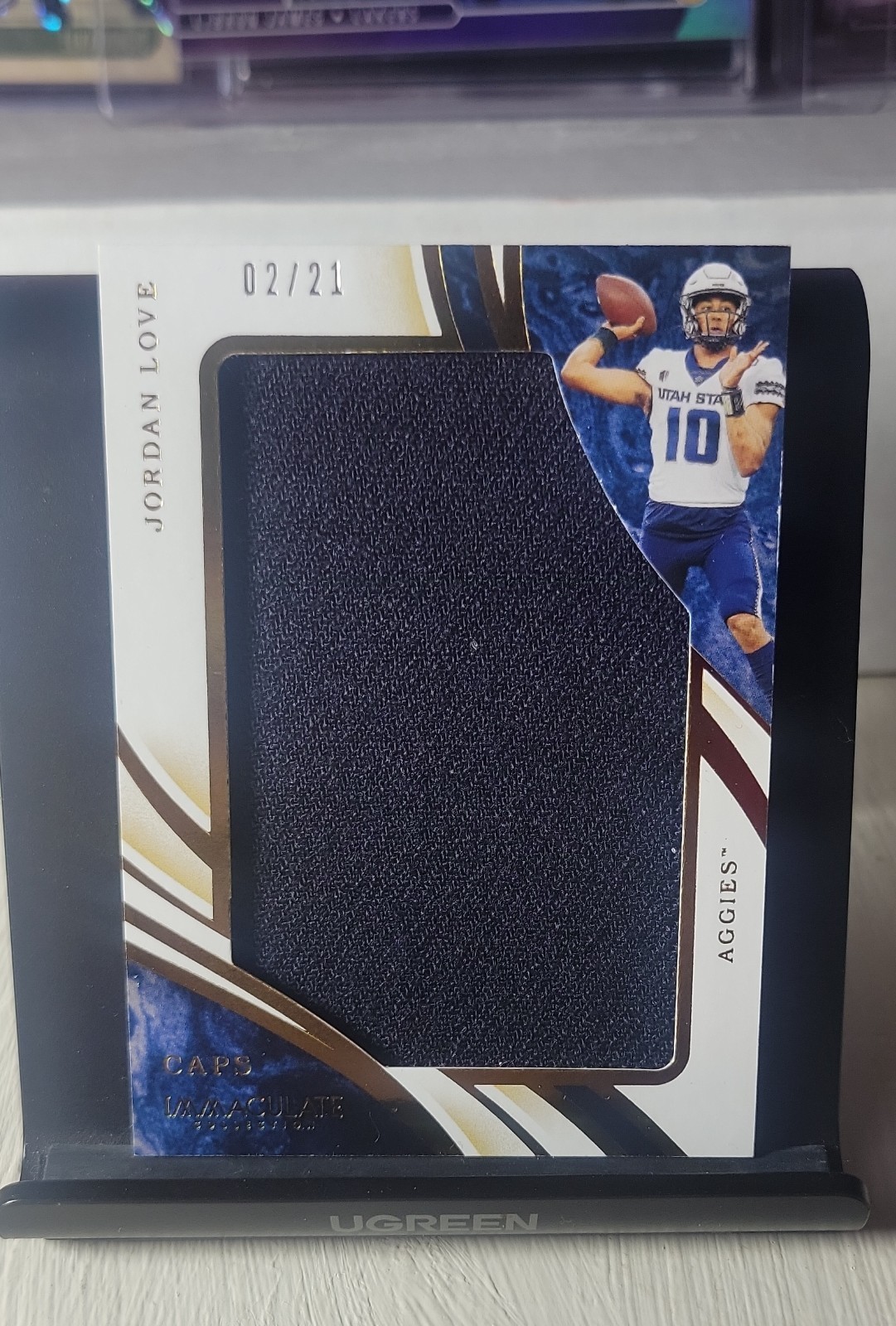 Jordan Love Panini Immaculate Collegiate Rookie Player Caps #19 Base