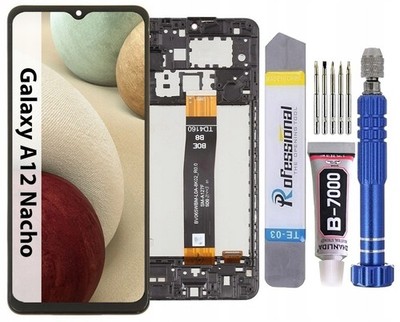 Für Samsung Galaxy A12 Nacho A127F Display Komplettes Bildschirm LCD Rahmen 
