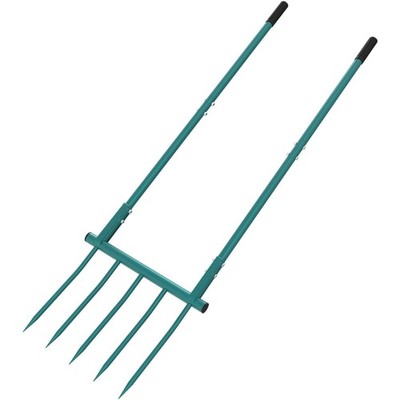 Broadfork Garden Tool Strong 5 Tines 20 in Wide Broad Fork for Gardening, 55inch