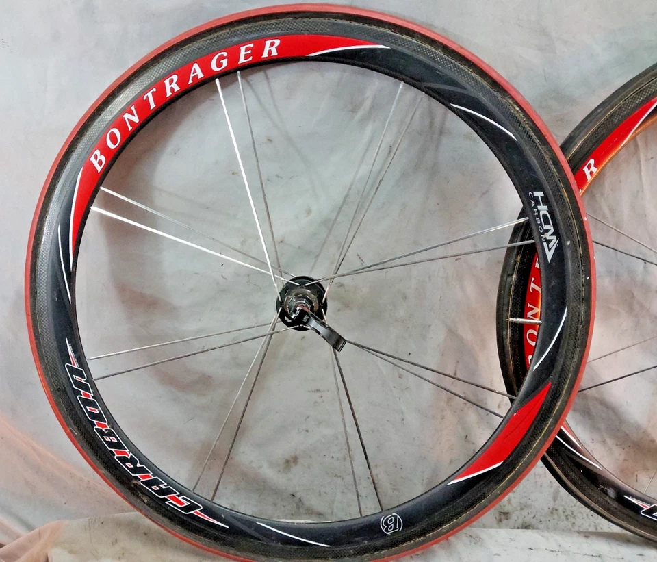 Bontrager Race XXX Lite 700c Carbon Racing Road Bike Wheel Set 130/100 Tubular ~ - Image 2 of 4