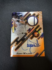 2025 Topps Pristine Larry Walker Relic Auto Orange /25