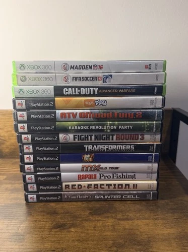 Large PS2/Xbox 360 Game Lot 10 PS2 And 3 Xbox 360 Games