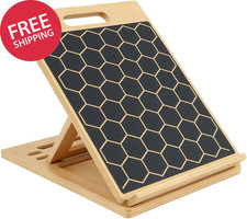 Slant Board for Calf Stretching, Adjustable Portable Wooden Incline Board for Ca
