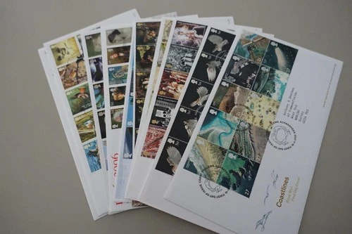 GB Fine Collection 10 COMMEM 1st CLASS PANE First Day Covers FDCs