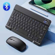Rechargeable Wireless Keyboard and Mouse Combo For Mobile Phones Tablet